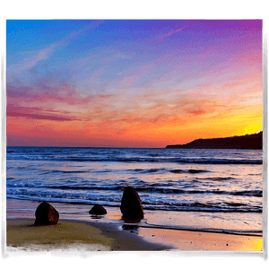 Exotic Beach Sunset Picture PNG lve PNG image with transparent background