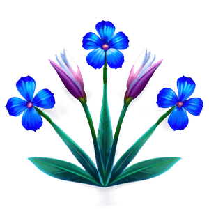 Exotic Blue Flower PNG 68 PNG image with transparent background