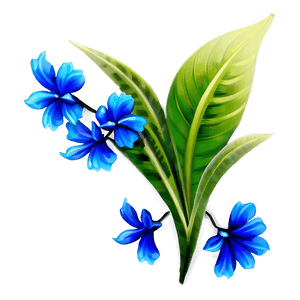 Exotic Blue Flower PNG 8 PNG image with transparent background