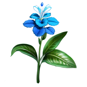 Exotic Blue Flower PNG vch PNG image with transparent background