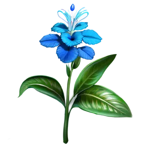 Exotic Blue Flower Png Vch PNG Image