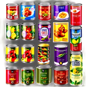 Exotic Canned Foods Png Sdh68 PNG Image