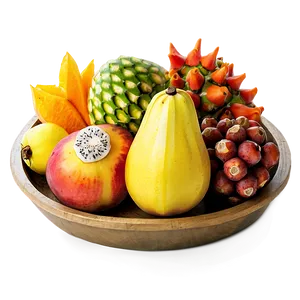 Exotic Fruit Platter Png 3 PNG Image