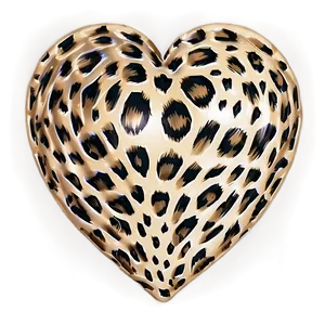 Exotic Leopard Heart Sketch Png Uck PNG Image