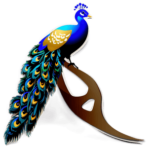 Exotic Peacock Silhouette PNG 95 PNG image with transparent background