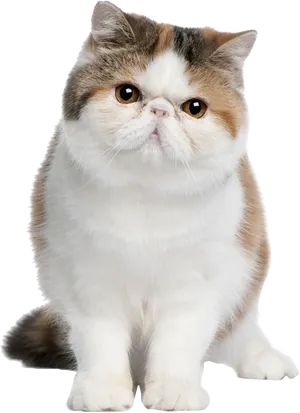 Exotic Shorthair Cat Standing PNG Image