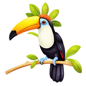 Exotic Toucan Illustration Png Kni PNG Image