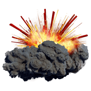 explosion a PNG with transparent background