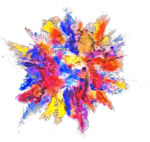 Explosion Color Powder Dust - Color Powder Explosion Png, Transparent Png PNG image with transparent background