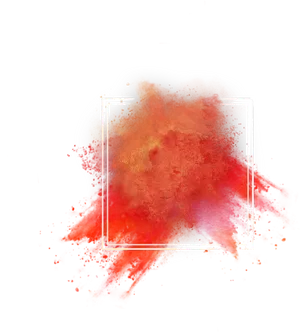 Explosive Color Dust Cloud PNG Image