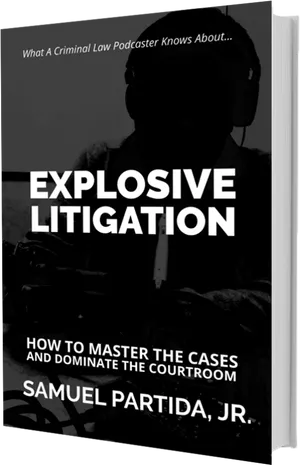 Explosive Litigation Book Cover PNG Image