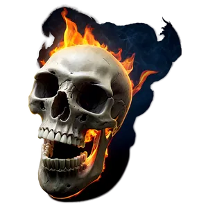 Explosive Skull Flame Png 06252024 PNG Image