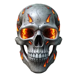 Explosive Skull Flame Png 06252024 PNG Image