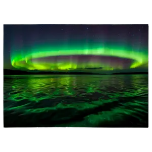 Exquisite Aurora Over Bay Png Ovv65 PNG Image