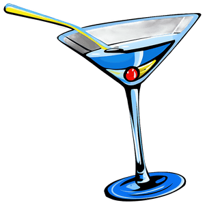 Exquisite Martini Glass PNG qbx95 PNG
