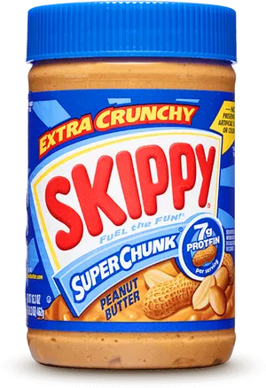 Extra Crunchy Skippy Peanut Butter Jar PNG Image