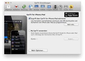 Eye T V Mobile App Screenshot PNG image with transparent background