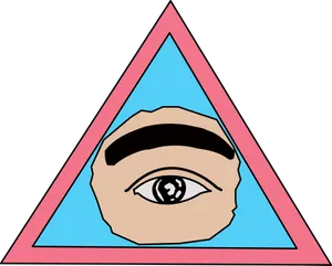 Eye Triangle Illustration PNG Image