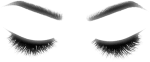 Eyebrowsand Eyelashes Illustration PNG image with transparent background