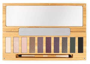 Eyeshadow Palette Wooden Case Beauty Product PNG image with transparent background