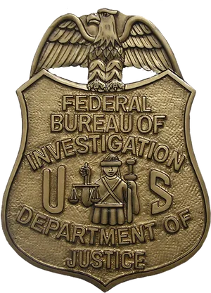 F B I Badge Emblem PNG Image