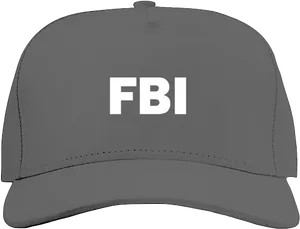 F B I Branded Baseball Cap PNG Image