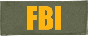 F B I Patch Design PNG Image