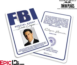 F B I Special Agent I D Cards PNG Image