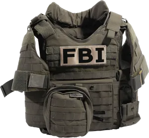 F B I Tactical Vest PNG Image