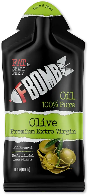 F Bomb Olive Oil Pouch PNG Image