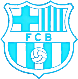 F C Barcelona Logo Neon Style PNG Image