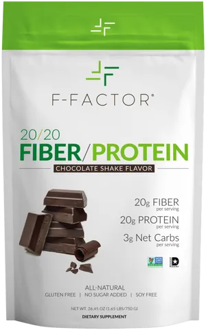 F Factor Fiber Protein Chocolate Shake PNG Image