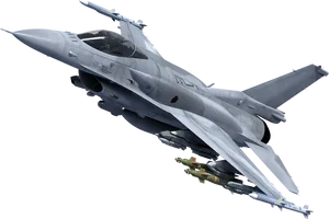 F16 Fighting Falcon In Flight PNG Image