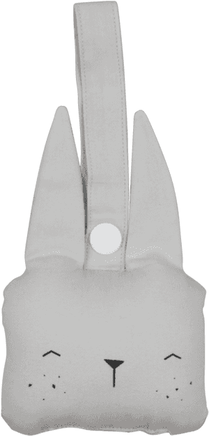 Fabelab Bunny Animal Rattle, Icy Grey, HD Png Download PNG image with transparent background