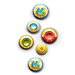 Fabric Buttons Style PNG 06262024 PNG with transparent background