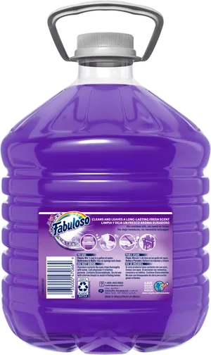 Fabuloso Cleaner Purple Bottle PNG Image