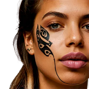 Face Tattoo For Couples Png 77 PNG Image