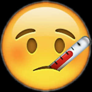 Face With Thermometer Emoji PNG with transparent background