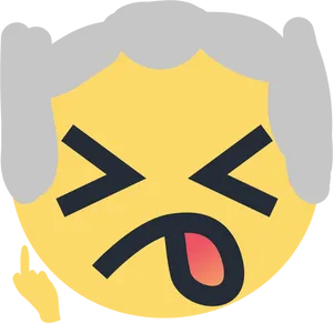 Facebook Angry Reaction Emoji PNG Image