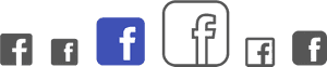 Facebook App Icons Array PNG image with transparent background