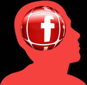 Facebook Brain Influence Concept PNG image with transparent background