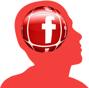 Facebook Brain Influence Concept PNG Image