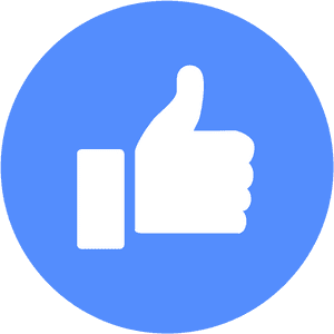 Facebook Like Icon PNG image with transparent background
