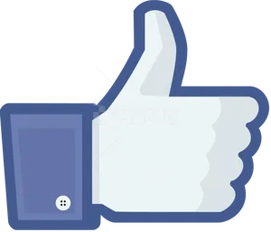 Facebook Like Icon Transparent Background PNG Image