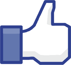 Facebook Like Icon PNG image with transparent background