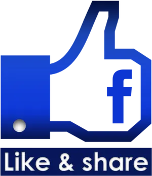 Facebook Likeand Share Graphic PNG Image