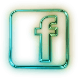 Facebook Logo Artistic Rendering PNG image with transparent background