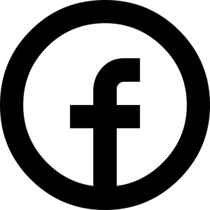 Facebook Logo Black Background PNG Image