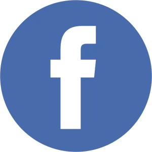 Facebook Logo Blue Circle Transparent Background PNG Image