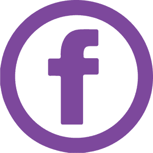 Facebook Logo Purple Background PNG image with transparent background